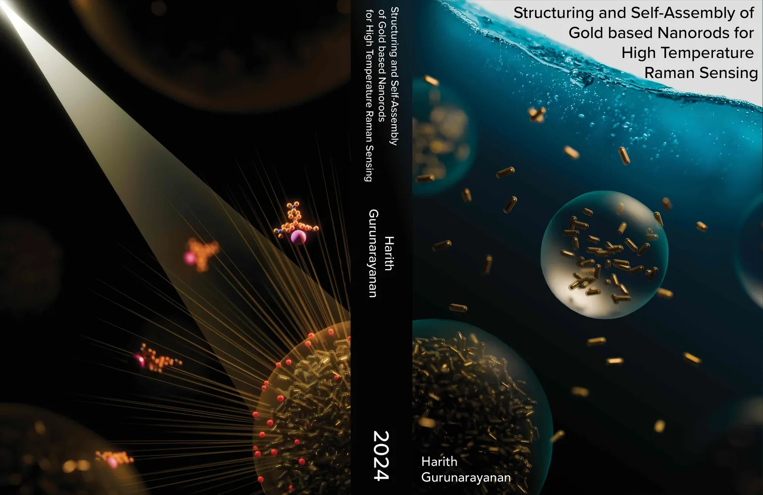 Thesis book cover: gold nanorod self-assembly